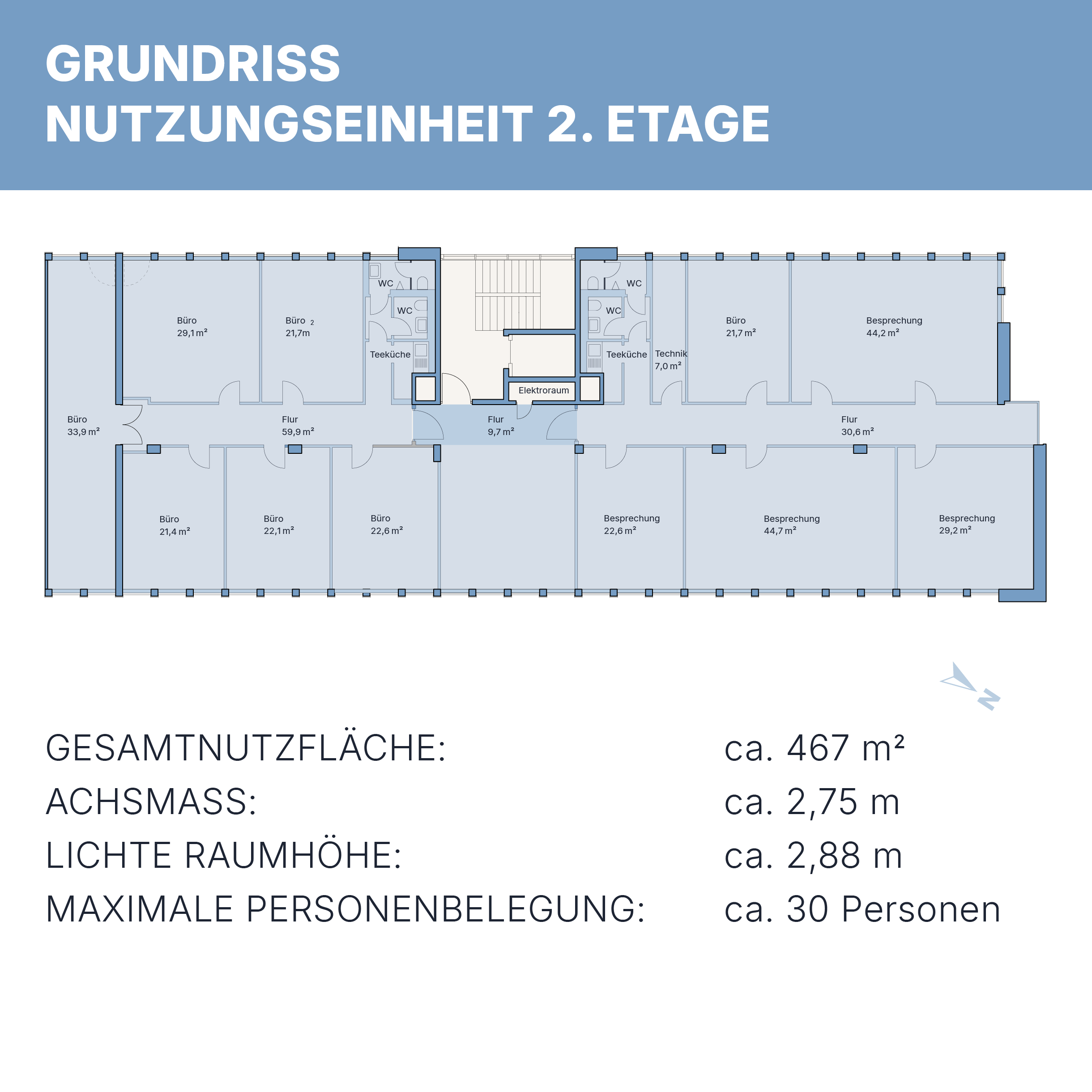 TrimontePark Nutzungseinheit zweite Etage