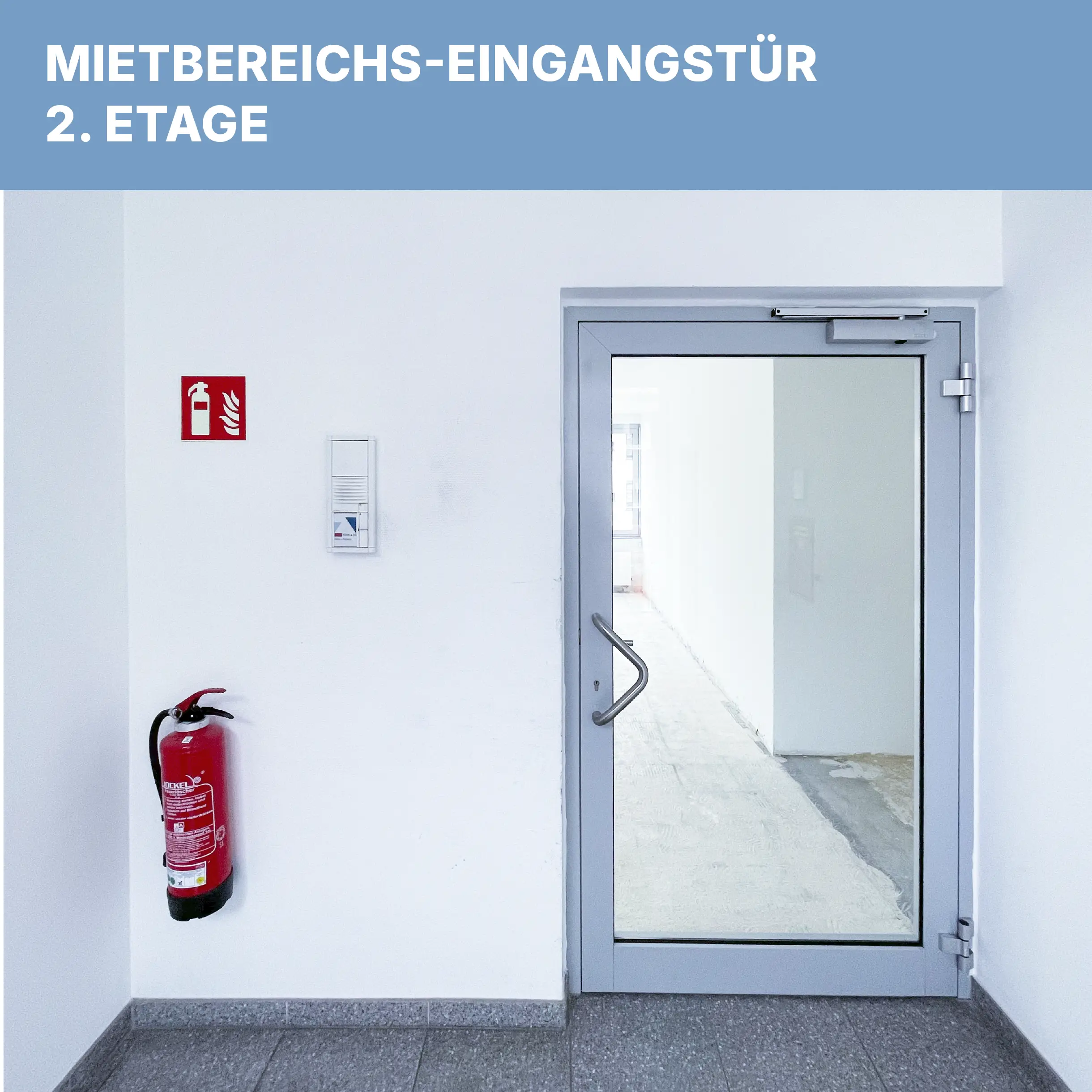 TrimontePark Eingang zweite Etage