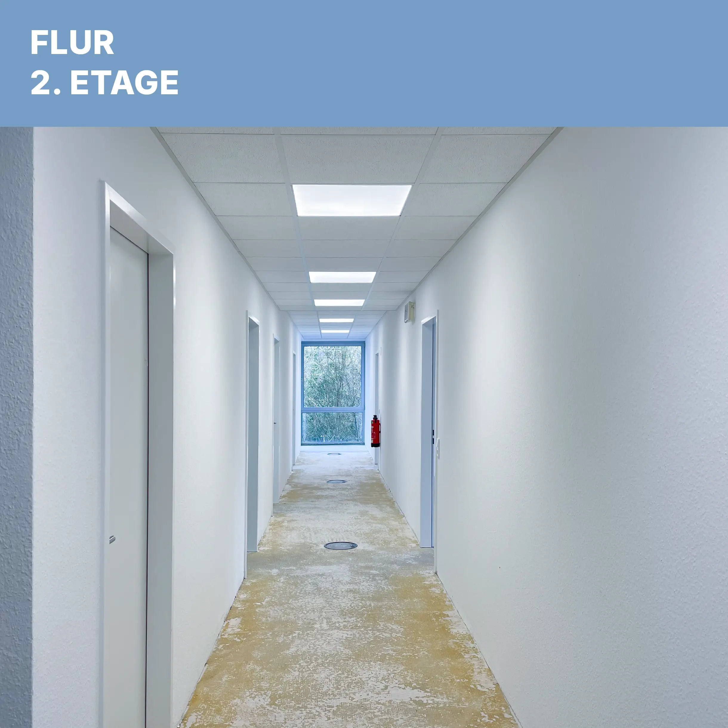 TrimontePark Flur zweite Etage